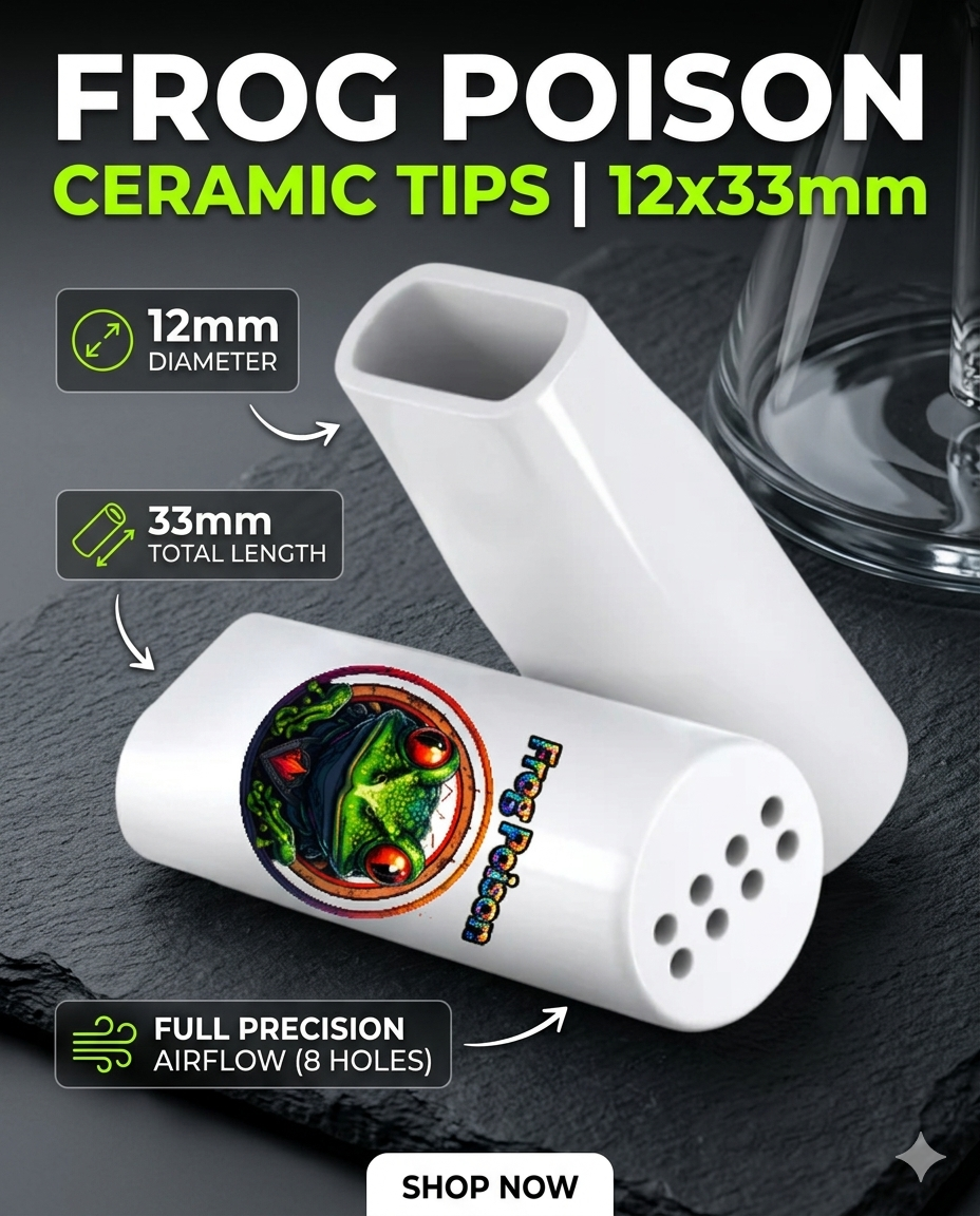 Frog Poison Edition // 12mm Vented Ceramic Tip